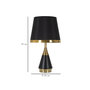 Voir la diapositive 6 : Paris Prix Lampe à Poser Design en Métal  Blacky  50cm Noir & Or