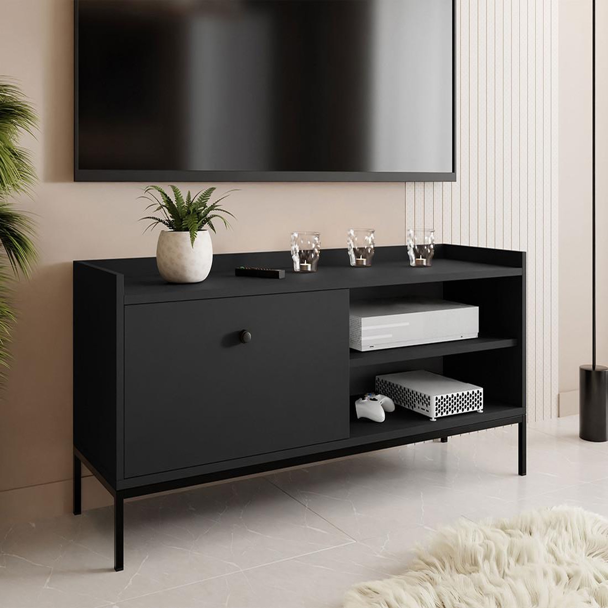 Voir la diapositive 4 : BEST MOBILIER Filipo - meuble tv - 140 cm