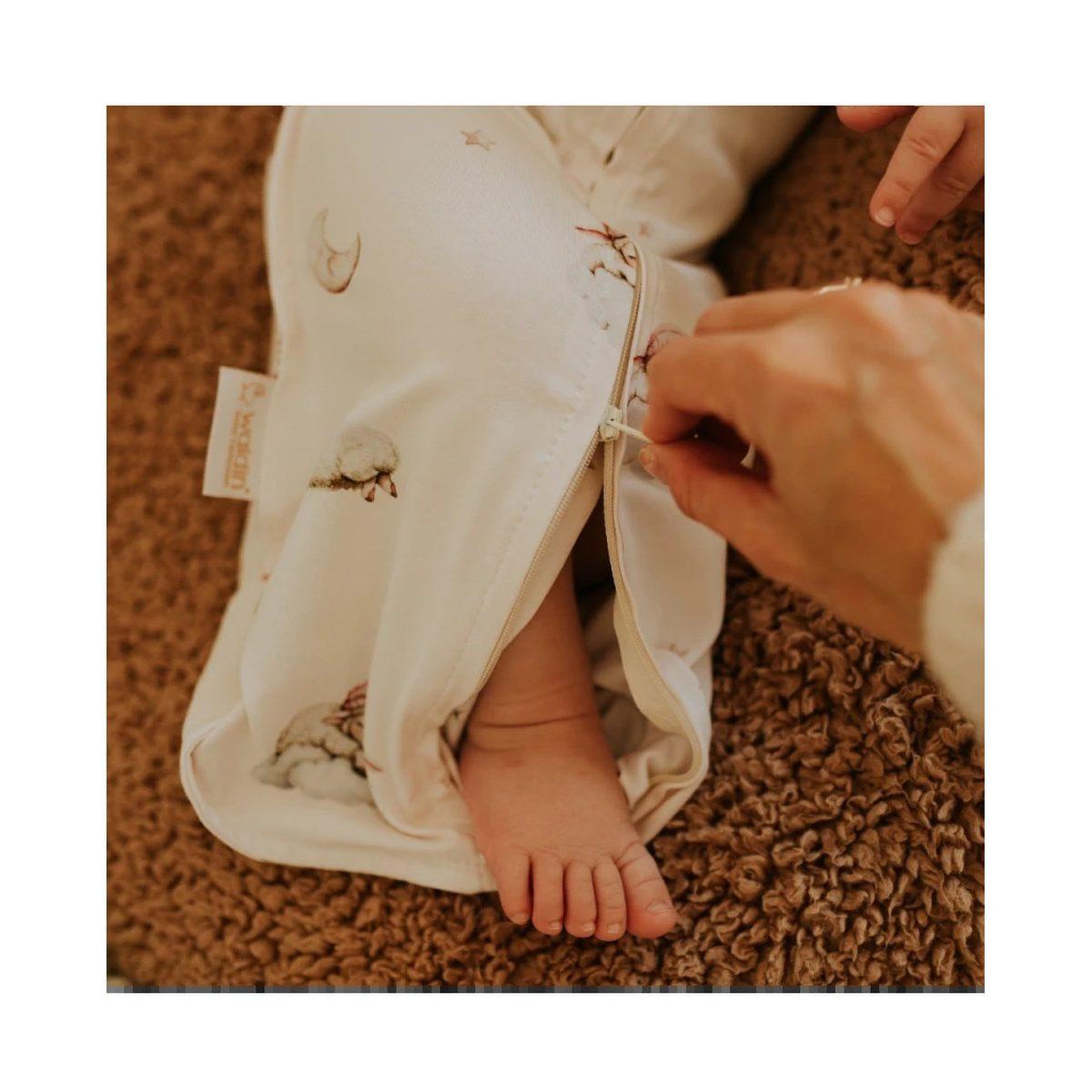 Voir la diapositive 3 : WALDIN Lange d'emmaillotage - taille S - champagne, lullaby