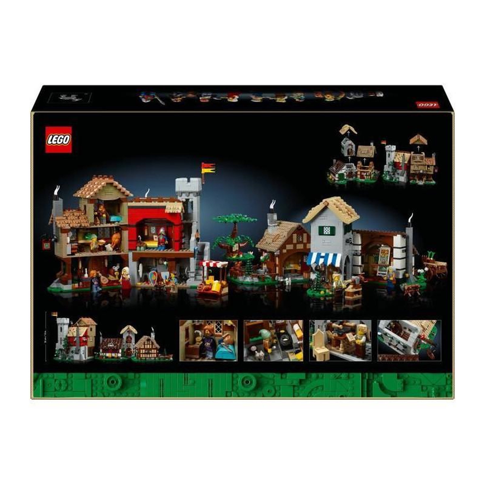 Voir la diapositive 6 : LEGO LEGO Icons 10332 La place de la ville médiévale - Décoration d'intérieur pour adultes