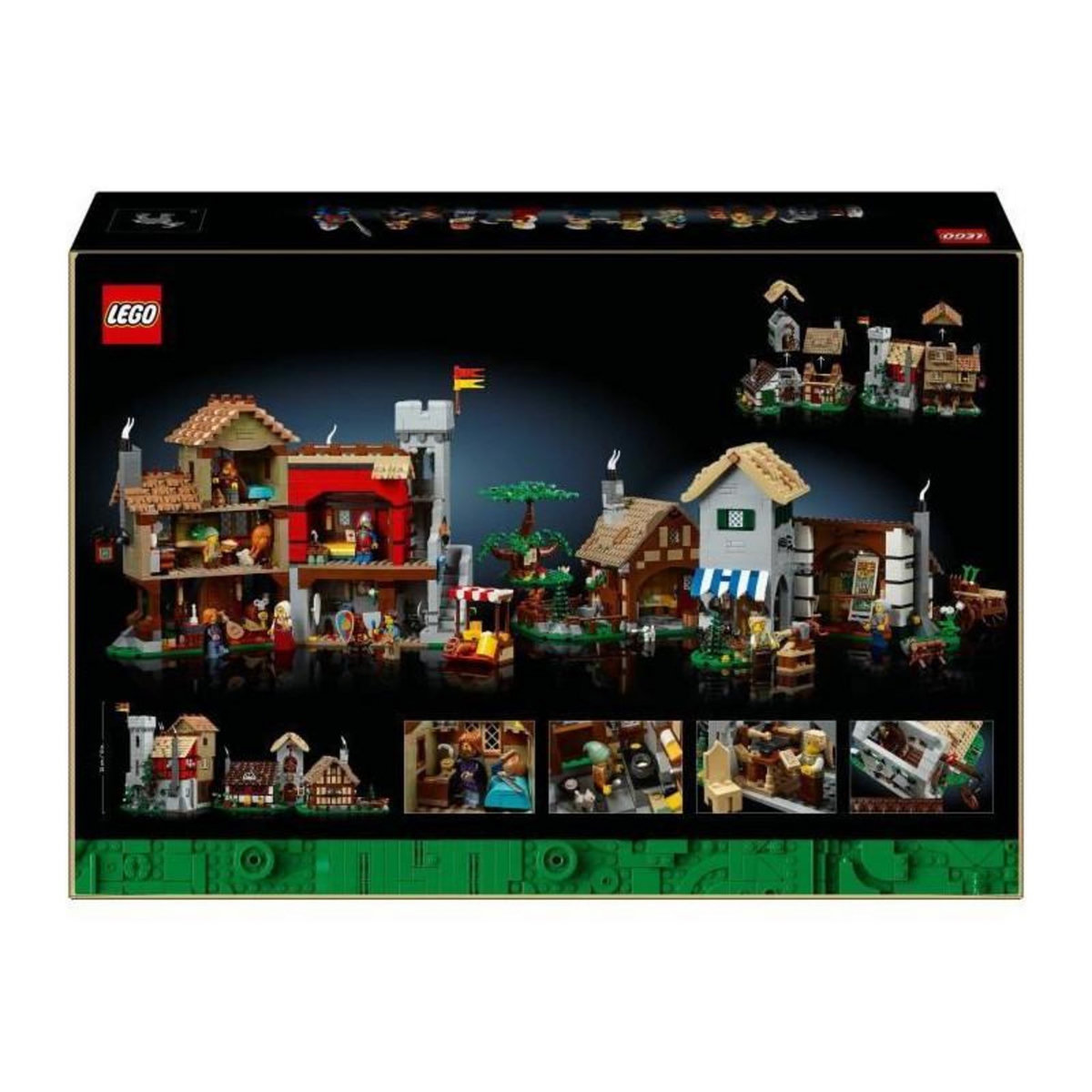 LEGO LEGO Icons 10332 La place de la ville médiévale - Décoration d'intérieur pour adultes