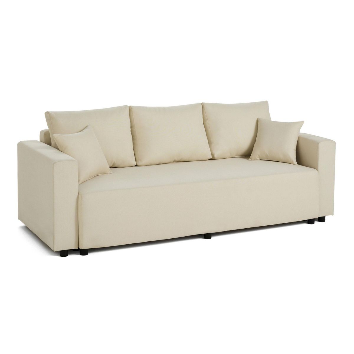 BEST MOBILIER Regala - canapé 3 places - convertible avec coffre - en tissu