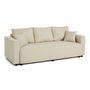 Voir la diapositive 2 : BEST MOBILIER Regala - canapé 3 places - convertible avec coffre - en tissu