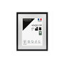 Voir la diapositive 1 : CEANOTHE Cadre Ceanothe CADRE 40X50 OUV 30X40 MILAN NOIR
