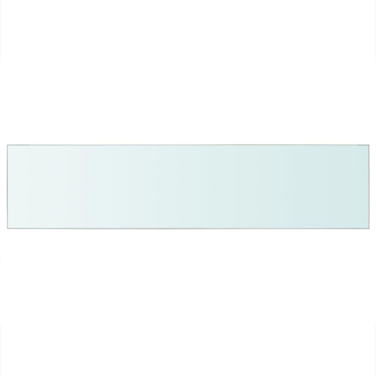 VIDAXL Panneau pour etagere Verre transparent 110 x 25 cm