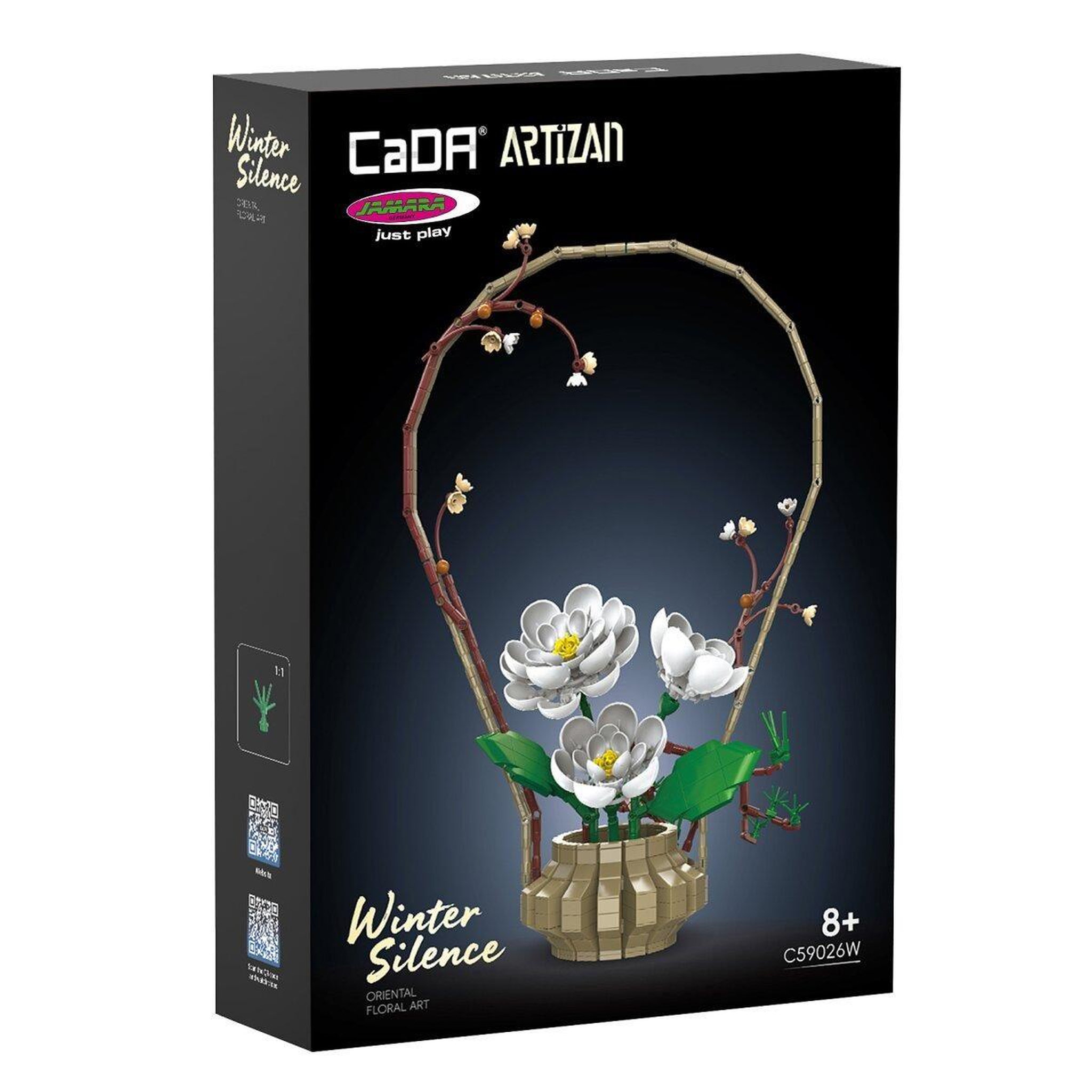 Voir la diapositive 2 : Jamara Cada bouquet de fleurs d'hiver 1:1 bricks