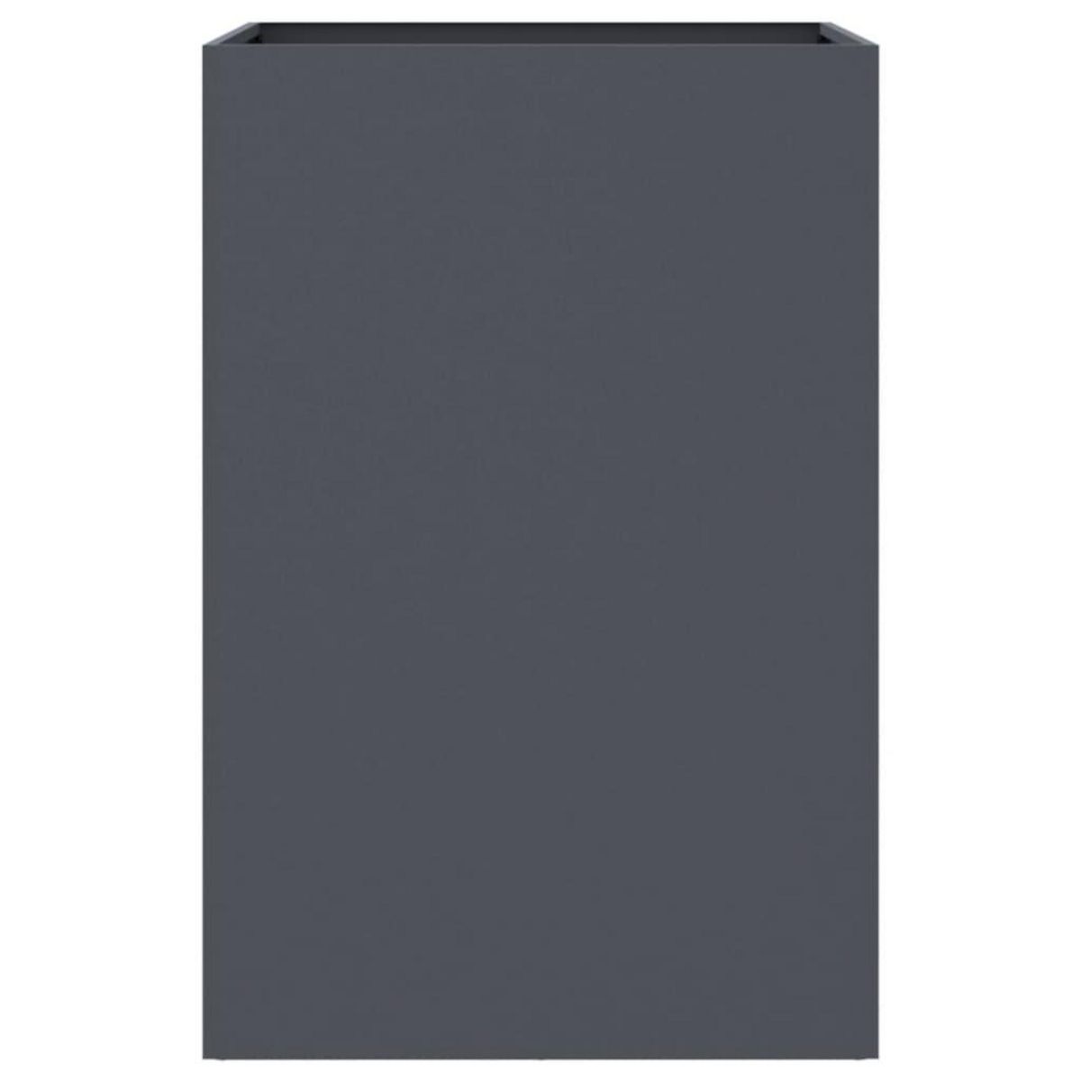 VIDAXL Jardiniere anthracite 52x48x75 cm acier