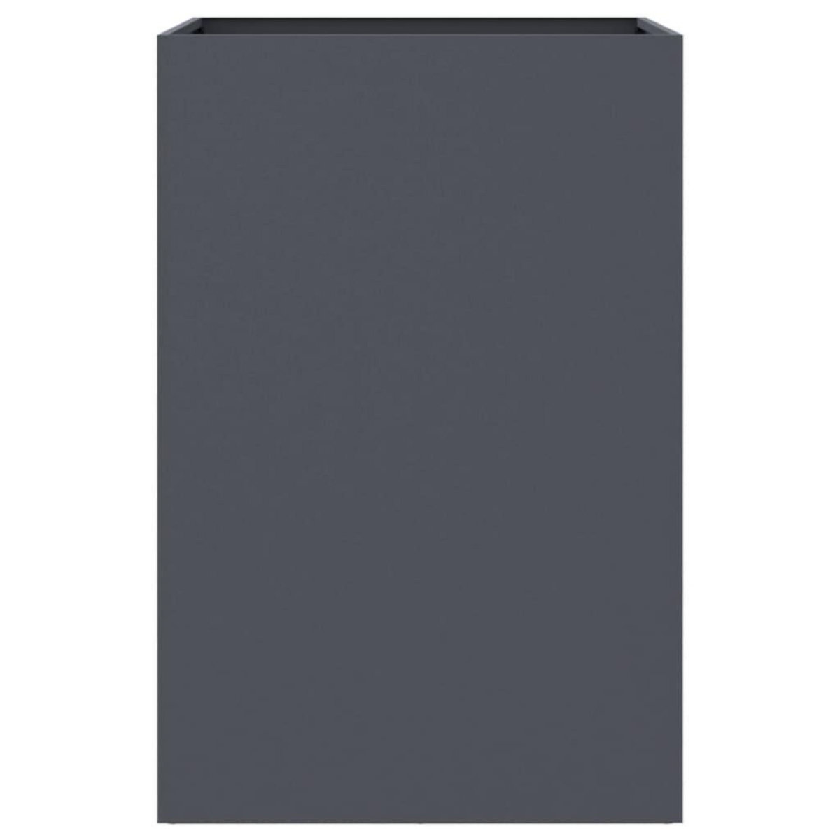 VIDAXL Jardiniere anthracite 52x48x75 cm acier