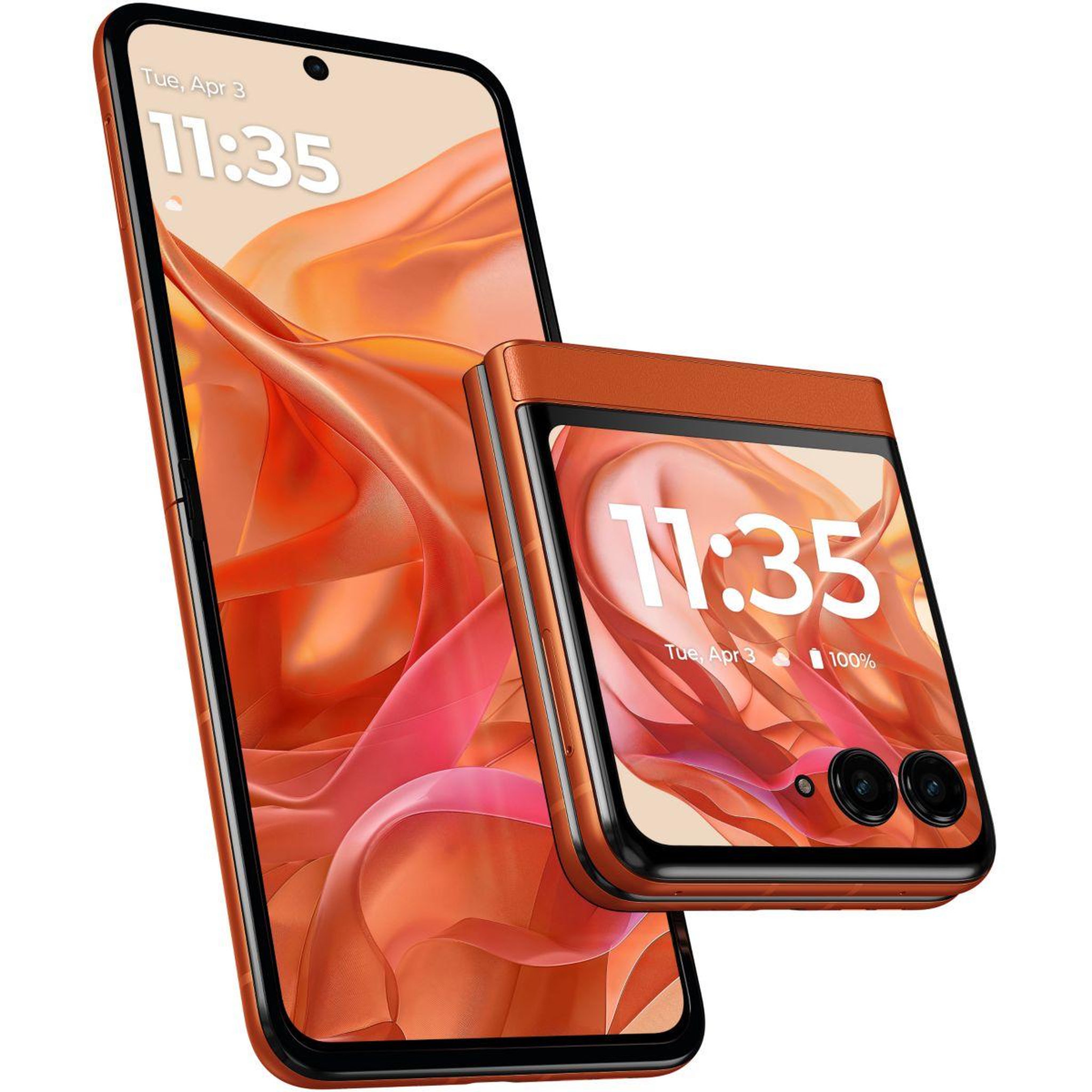 Voir la diapositive 3 : MOTOROLA Smartphone Razr 50 Orange Cuivre 256Go