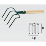 Leborgne Petit croc 4 dents - manche bois certifié PEFC 100%