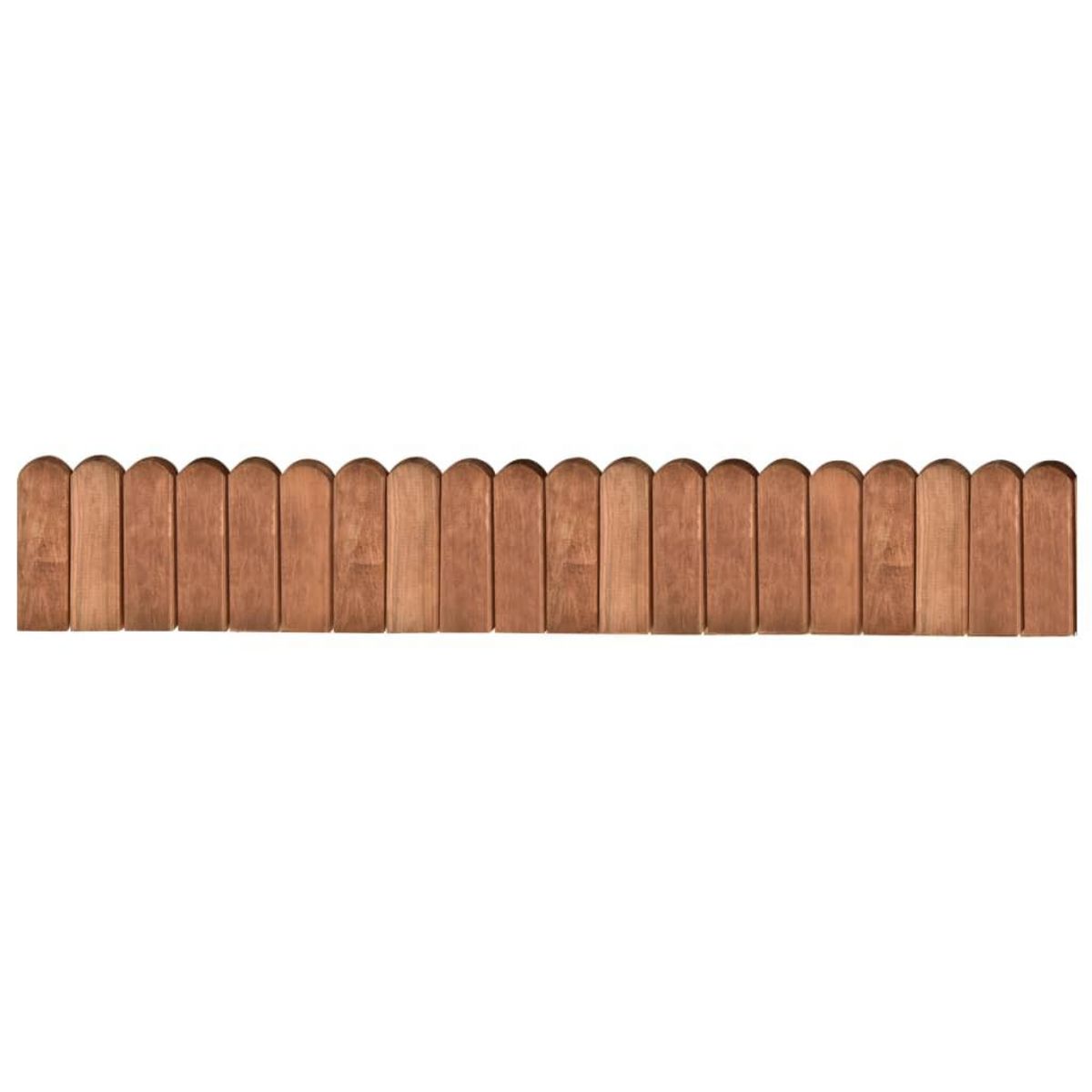 VIDAXL Rouleaux de bordure 3 pcs 120 cm bois de pin impregne