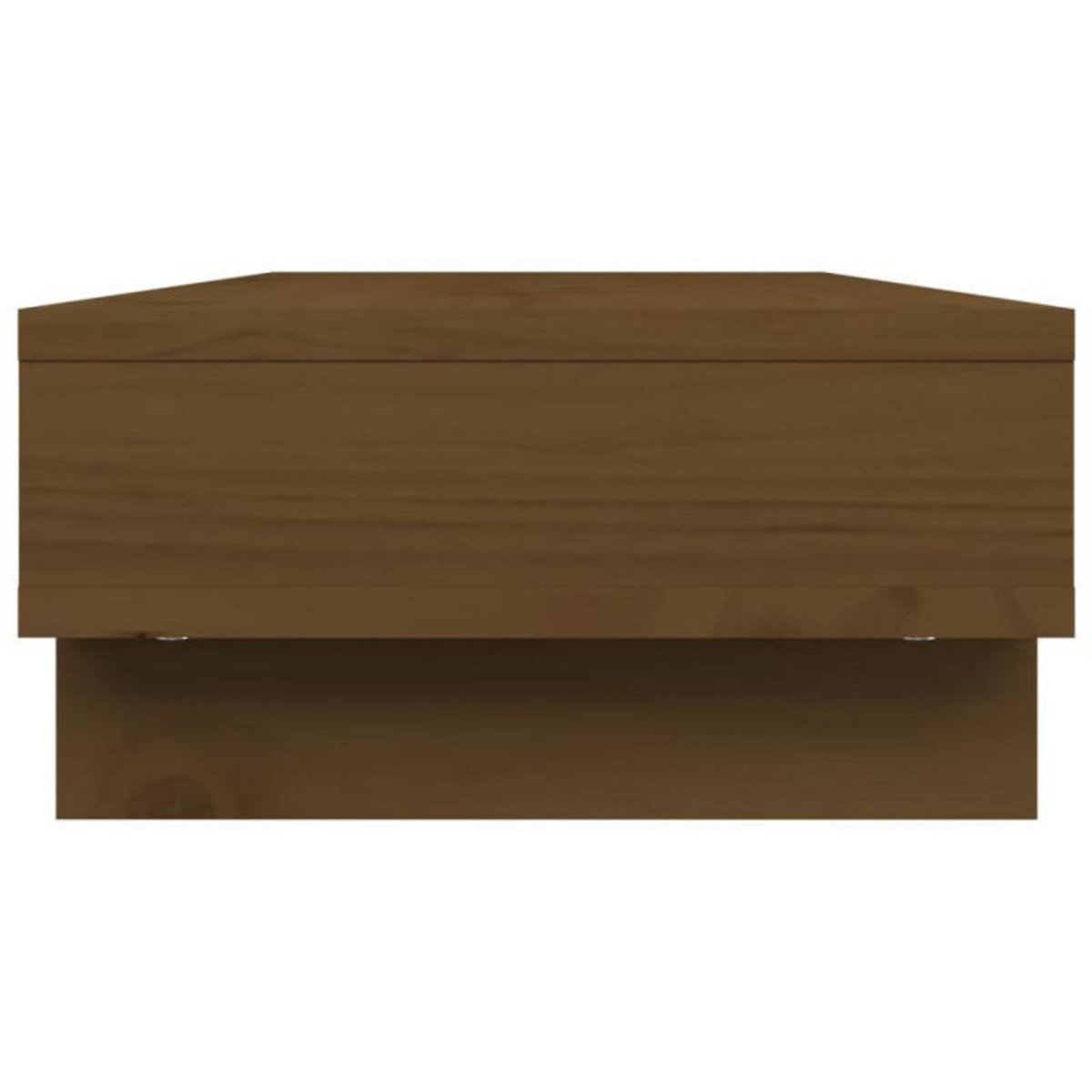 VIDAXL Support de moniteur Marron miel 60x27x14 cm Bois de pin solide