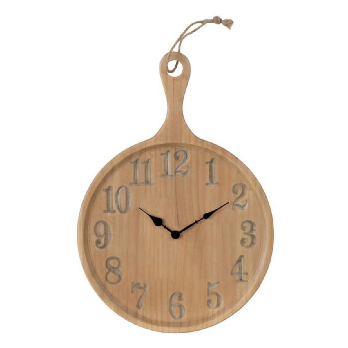 Paris Prix Horloge Murale en Bois  Planche  57cm Naturel