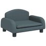 Voir la diapositive 2 : VIDAXL Canape pour enfants gris fonce 50x40x30 cm tissu