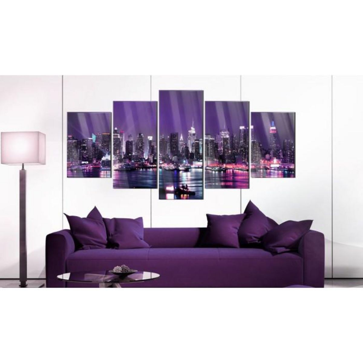 Paris Prix Tableau sur Verre Acrylique  Purple Sky