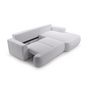 Voir la diapositive 4 : BEST MOBILIER Candela - canapé d'angle droit 4 places - convertible avec coffre - en tissu bouclette