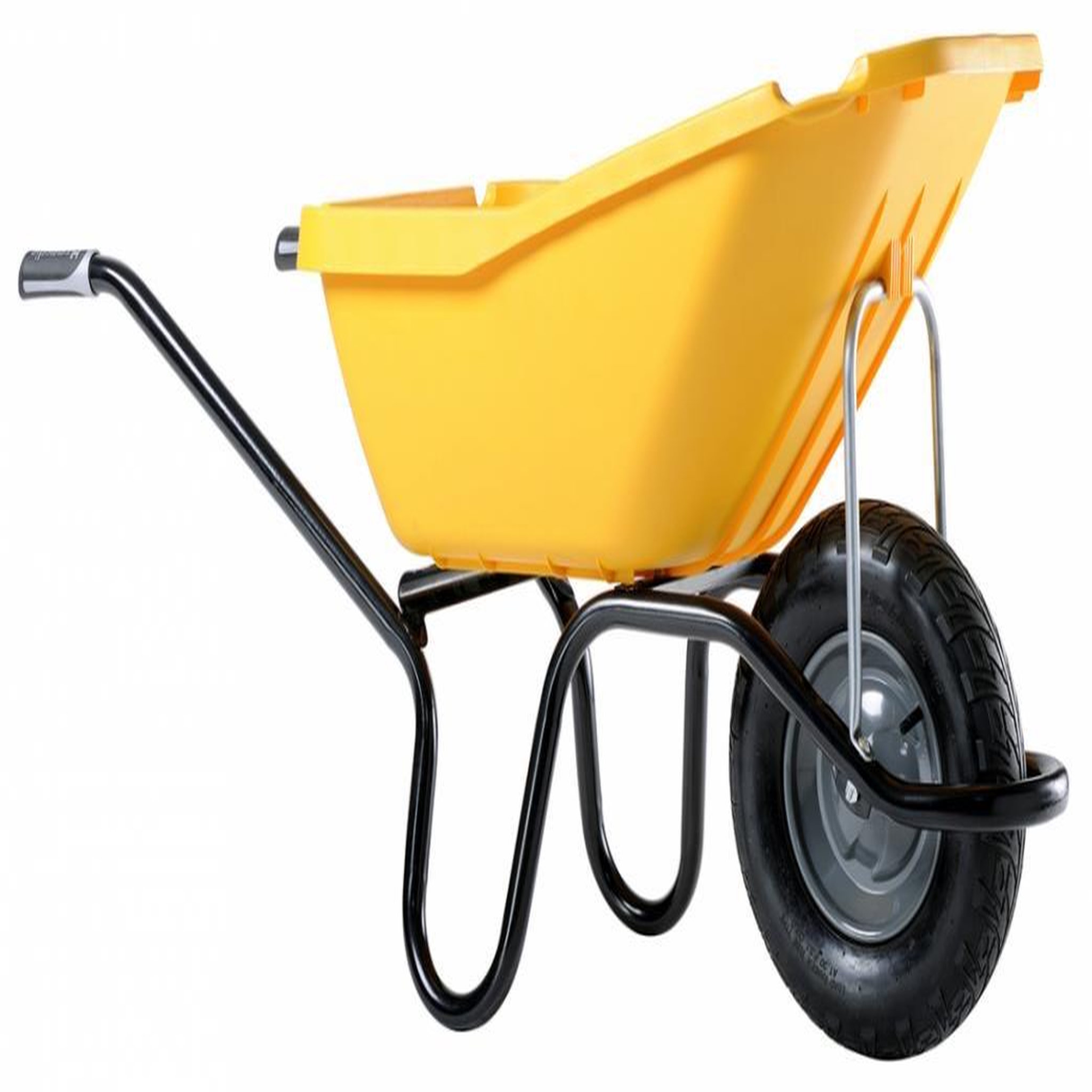 Haemmerlin Brouette Pick Up 110 jaune roue gonflée