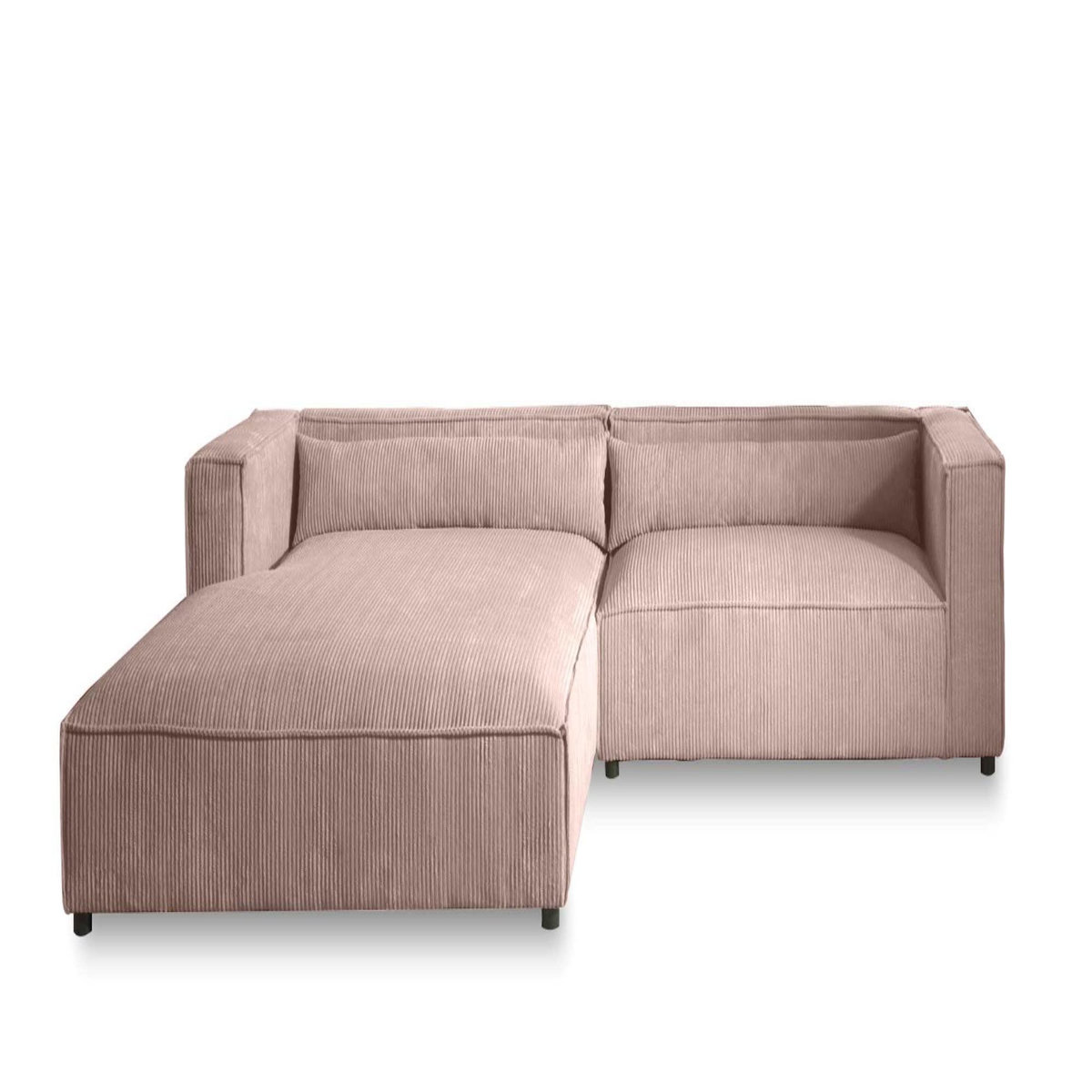 LISA DESIGN Ela - canapé d'angle gauche 4 places - en velours côtelé - style contemporain