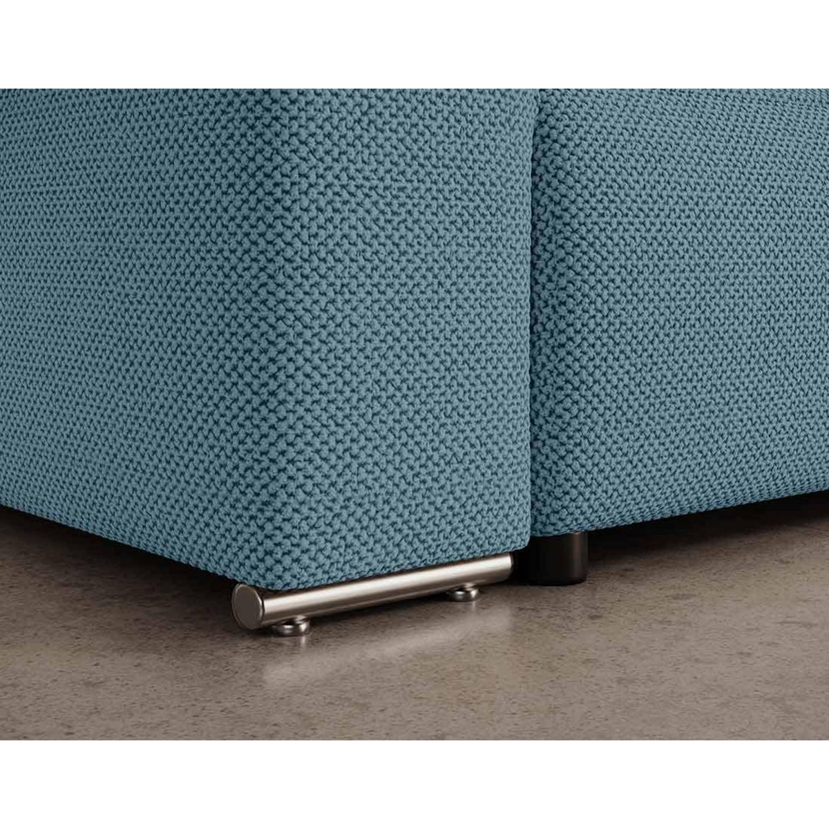 BEST MOBILIER Gabriel - canapé panoramique en u 7 places convertible avec coffre en tissu texturé