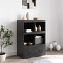 Voir la diapositive 3 : VIDAXL Buffet haut noir 67x39x95 cm acier