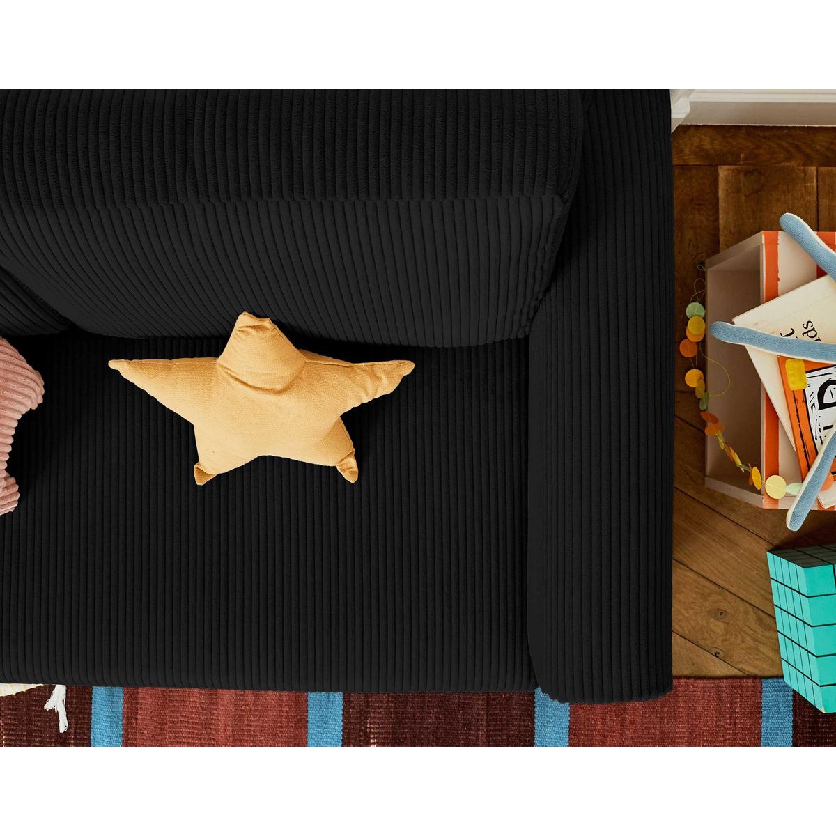 BEST MOBILIER Marilia - canapé 2 places - convertible déplimousse - en velours côtelé