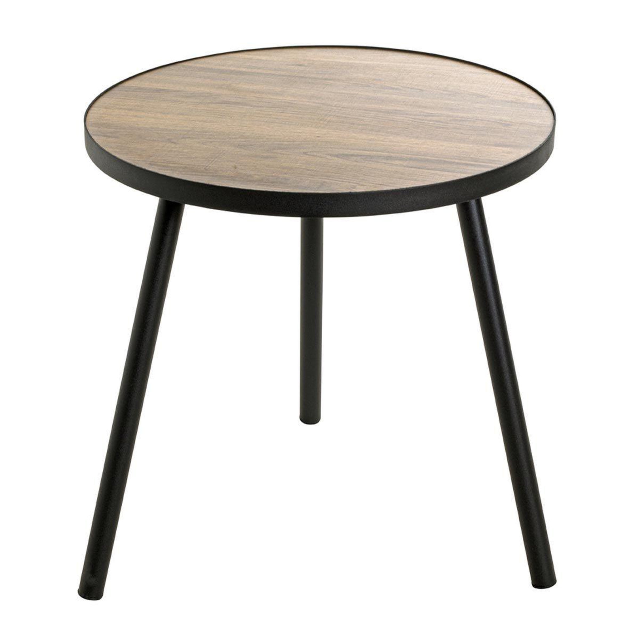 Paris Prix Table d'appoint design  qanaq  52cm noir & chêne