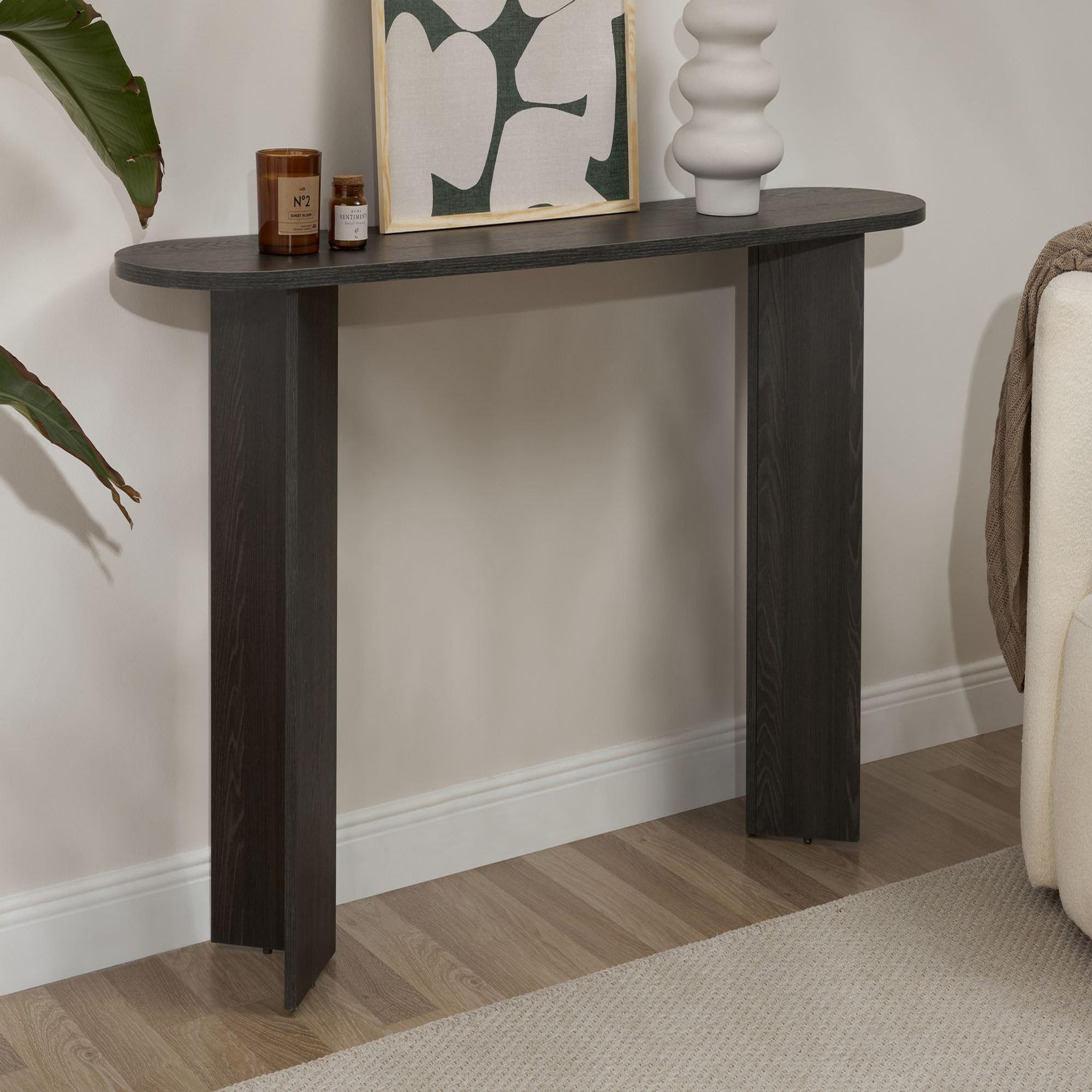 Voir la diapositive 3 : Habitat et Jardin Console en bois  sira  - 150 x 35 x 75 cm - lumière noire