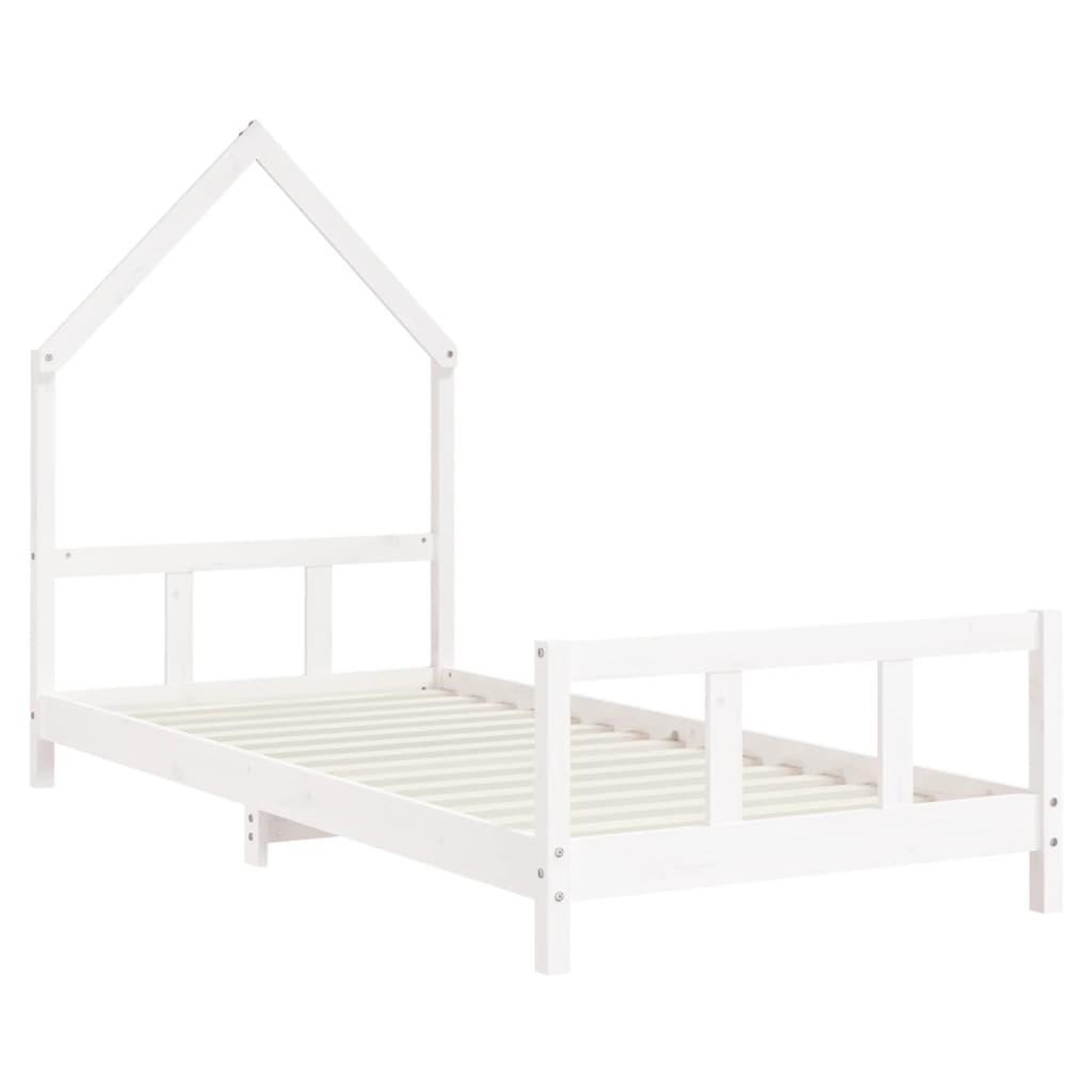 Voir la diapositive 3 : VIDAXL Cadre de lit pour enfants blanc 90x190 cm bois de pin massif
