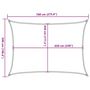 Voir la diapositive 6 : VIDAXL Voile d'ombrage 160 g/m^2 Blanc 5x7 m PEHD