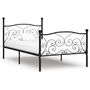 Voir la diapositive 1 : VIDAXL Cadre de lit sans matelas avec sommier a lattes metal 90x200 cm