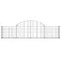 Voir la diapositive 4 : VIDAXL Paniers a gabions arques 8 pcs 200x30x40/60 cm Fer galvanise