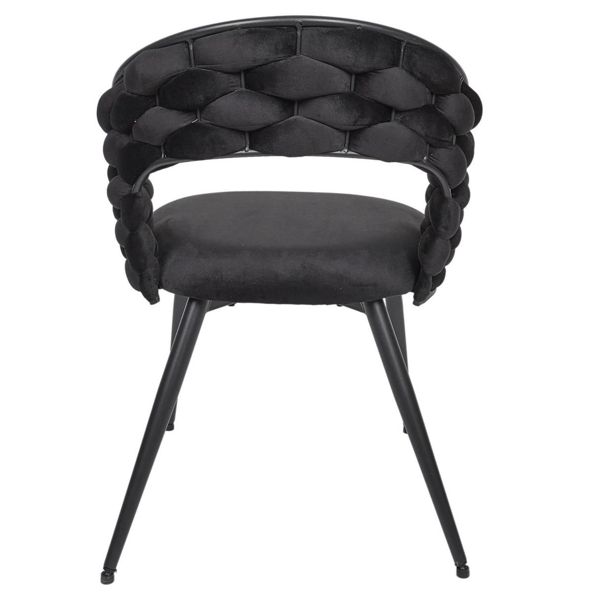 Voir la diapositive 5 : The Home Deco Factory Lot de 2 chaises design  salyer  82cm noir