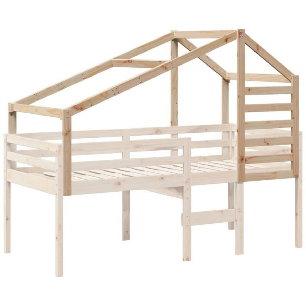 VIDAXL Toit de lit pour enfants 198x87x113 cm bois de pin massif