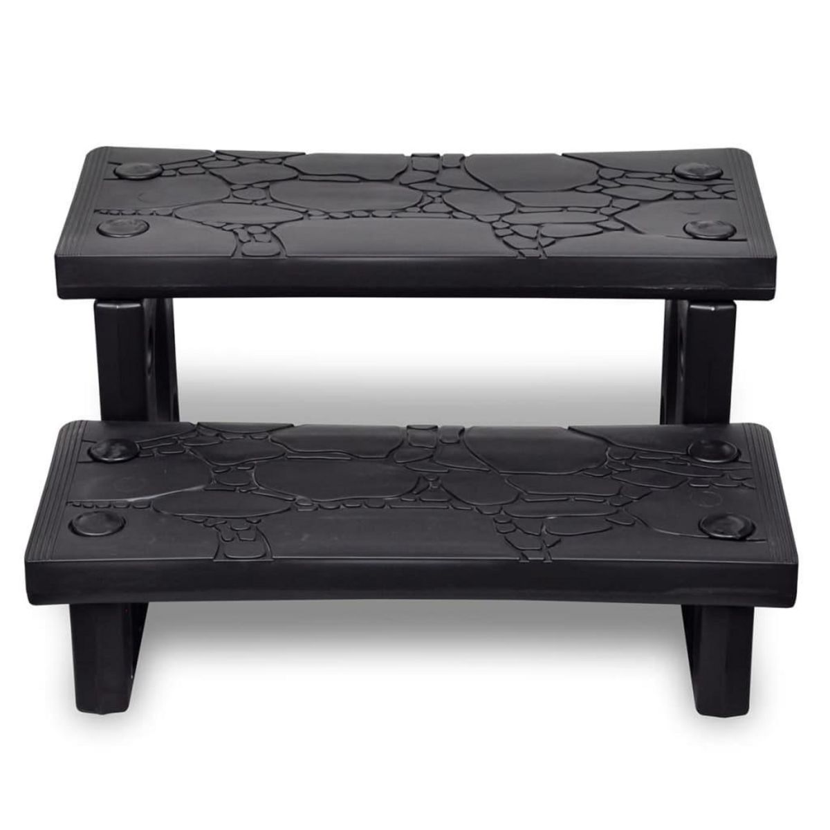 VIDAXL Marches de spa noir