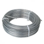 LINXOR Fil de tension en acier galvanisé pour grillage ou autre - 100 m x 2.2mm Ø - Gris