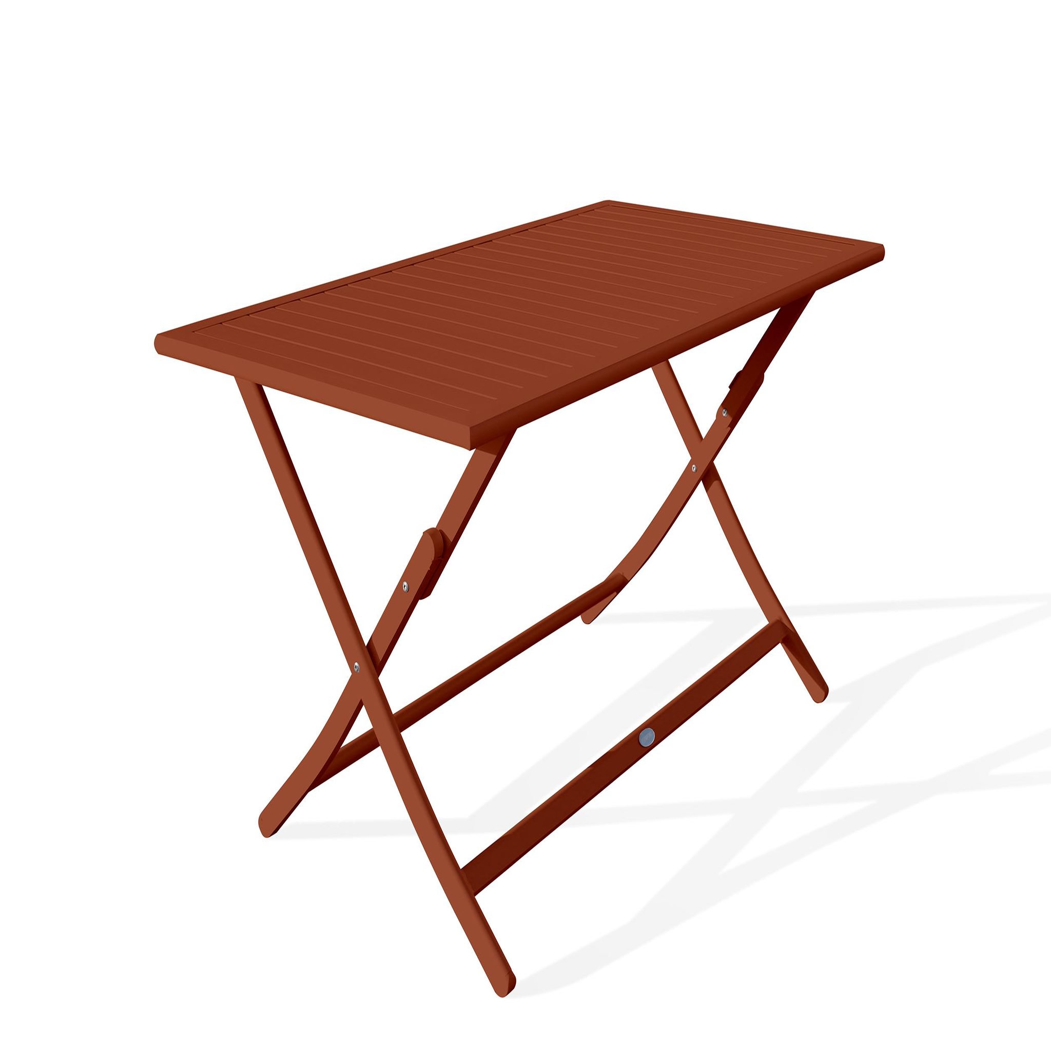 DCB GARDEN Table de jardin pliante en aluminium (4 places)