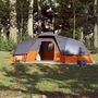 Voir la diapositive 3 : VIDAXL Tente a dome 11 personnes gris et orange impermeable