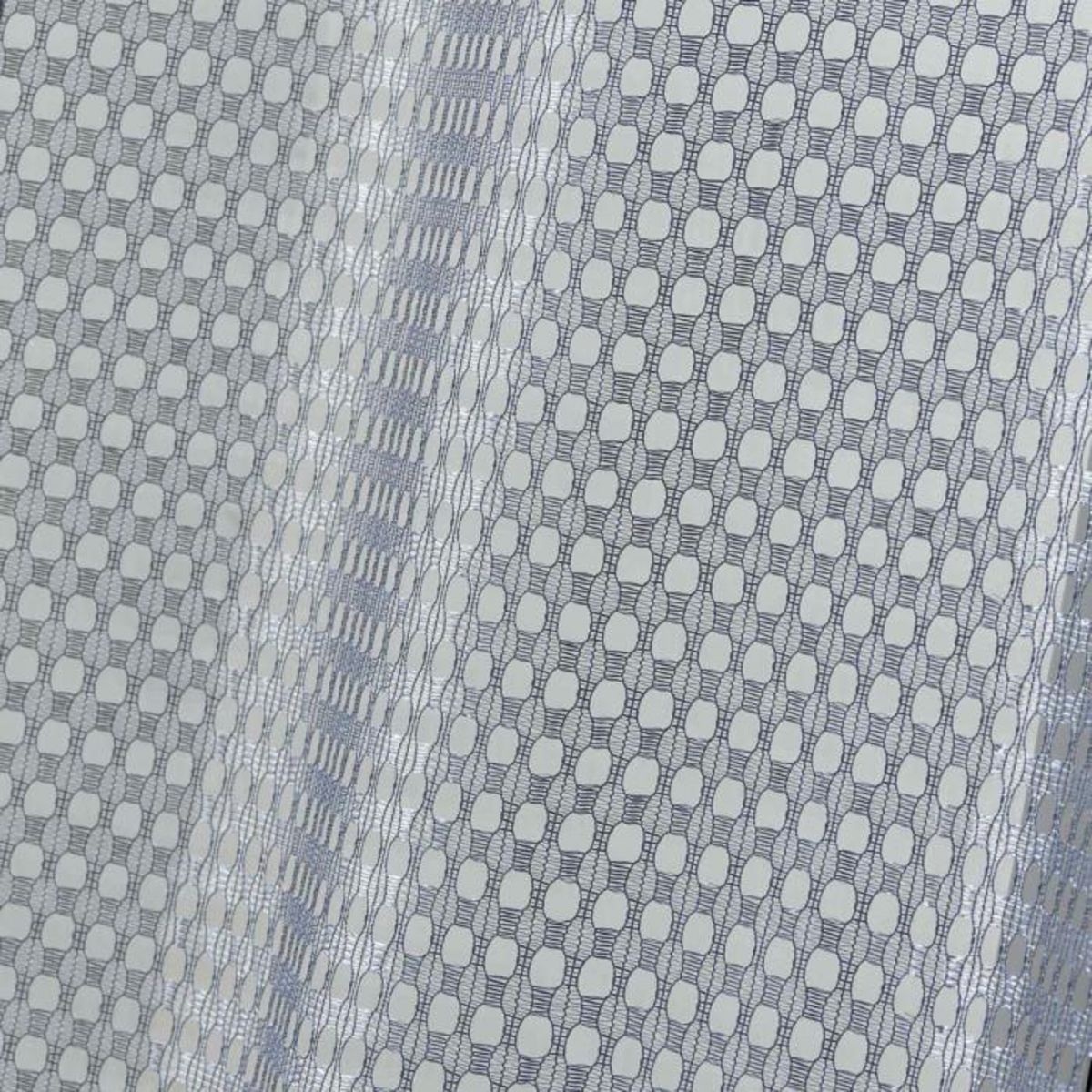 Paris Prix Paire de Voilages Maille  Cadria  60x90cm Gris