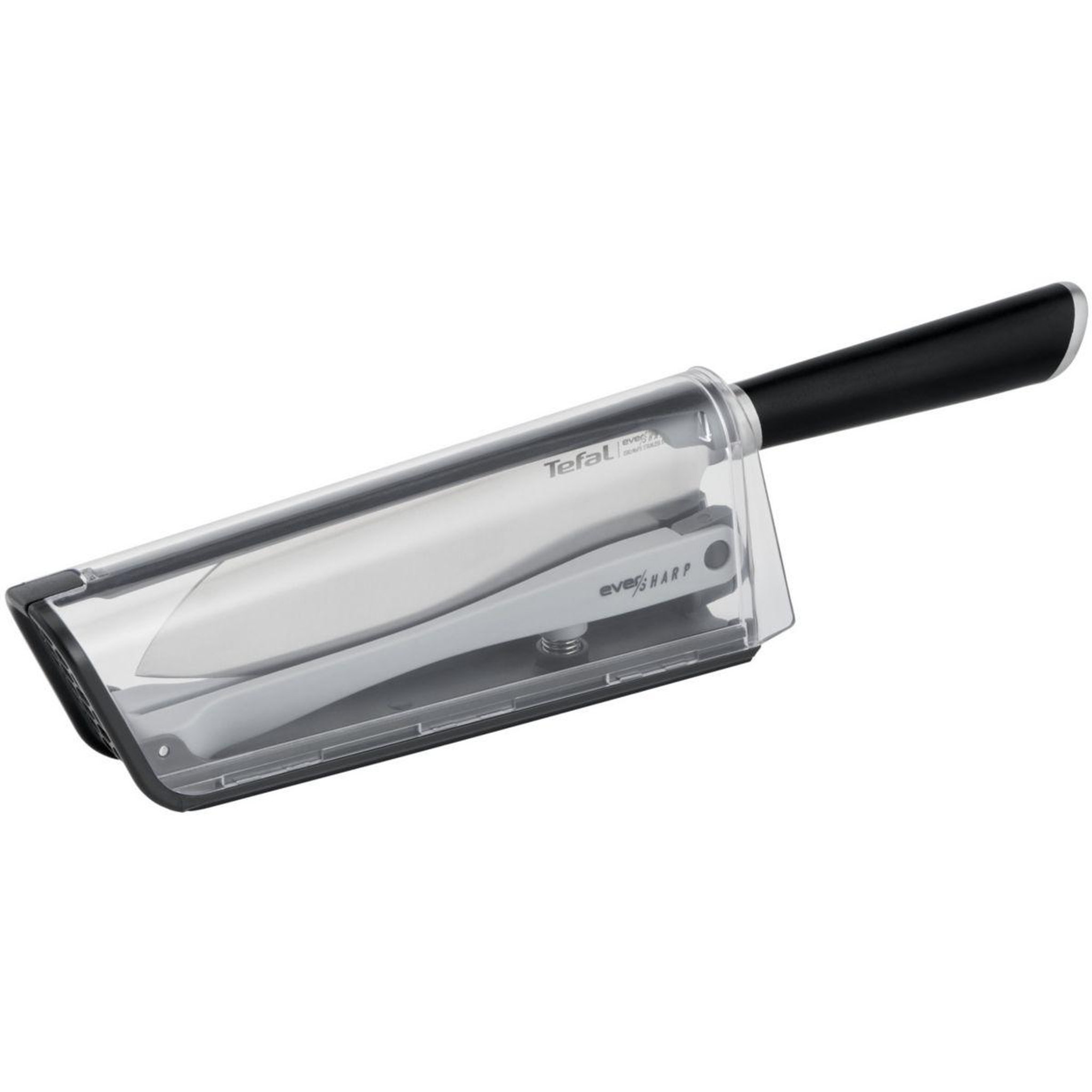 TEFAL Couteau japonais Ever Sharp Santoku + Aiguiseur