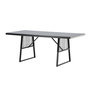Voir la diapositive 5 : Paris Prix Table de Jardin en Verre  Dallas  193cm Noir