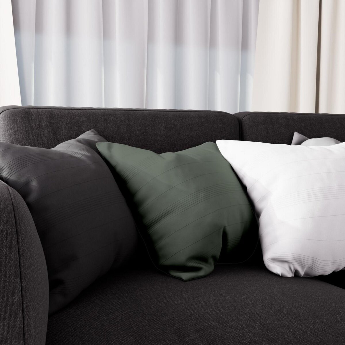 SOLEIL D'OCRE Housse de coussin ADELE, par Soleil d'Ocre