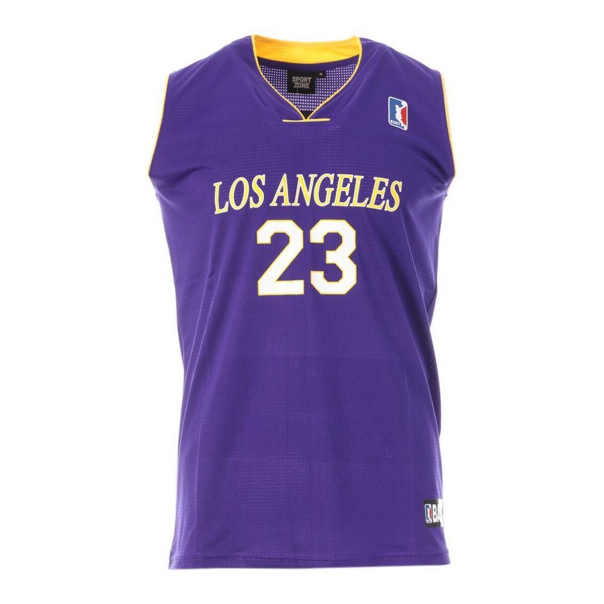 SPORTZONE Los Angeles Maillot de Basket /Jaune Homme Sport Zone