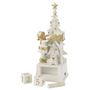 Voir la diapositive 3 : Paris Prix Calendrier Déco  Sapin de Noël  49cm Blanc & Or