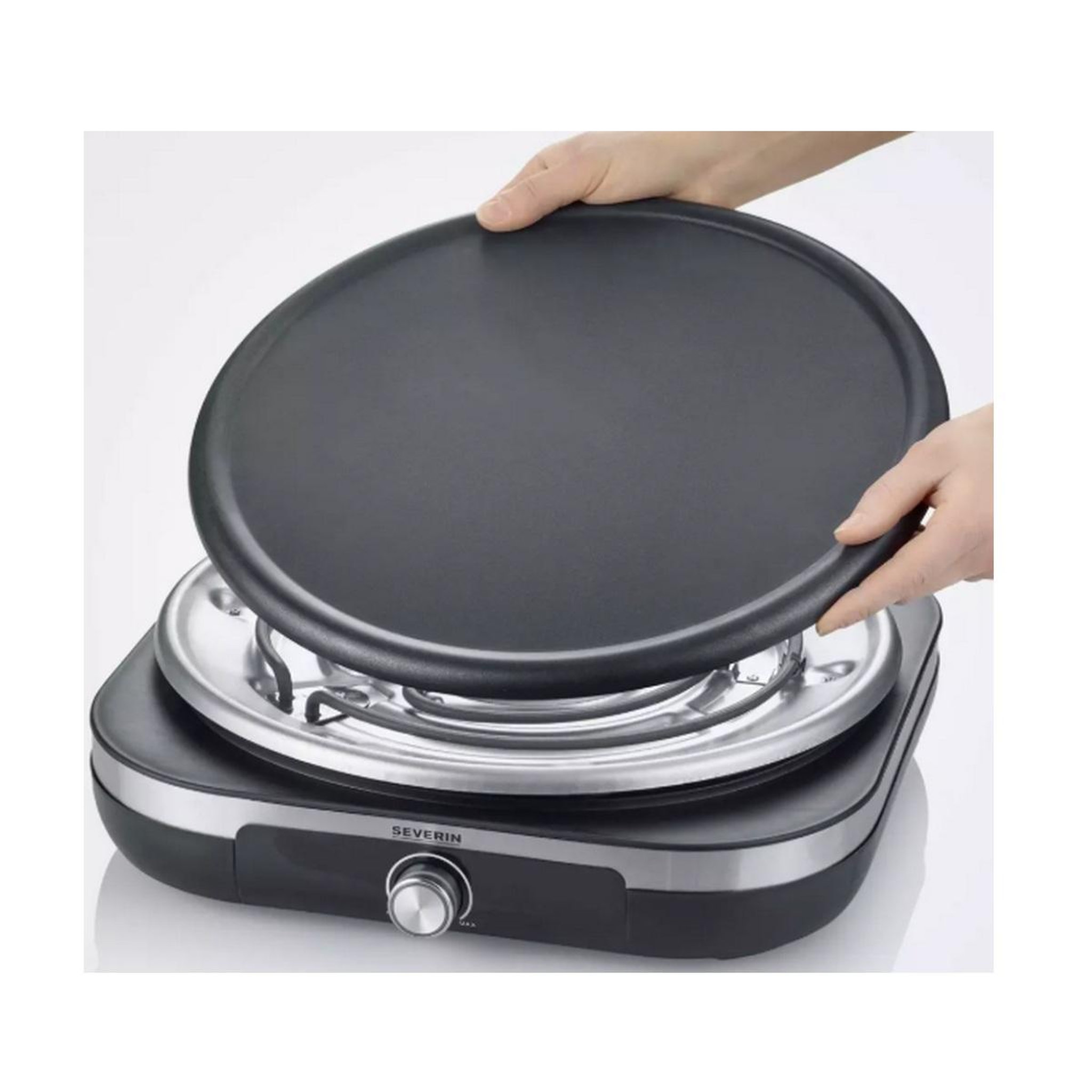 Voir la diapositive 2 : SEVERIN Crêpière 1500w noir 38cm - CM2199