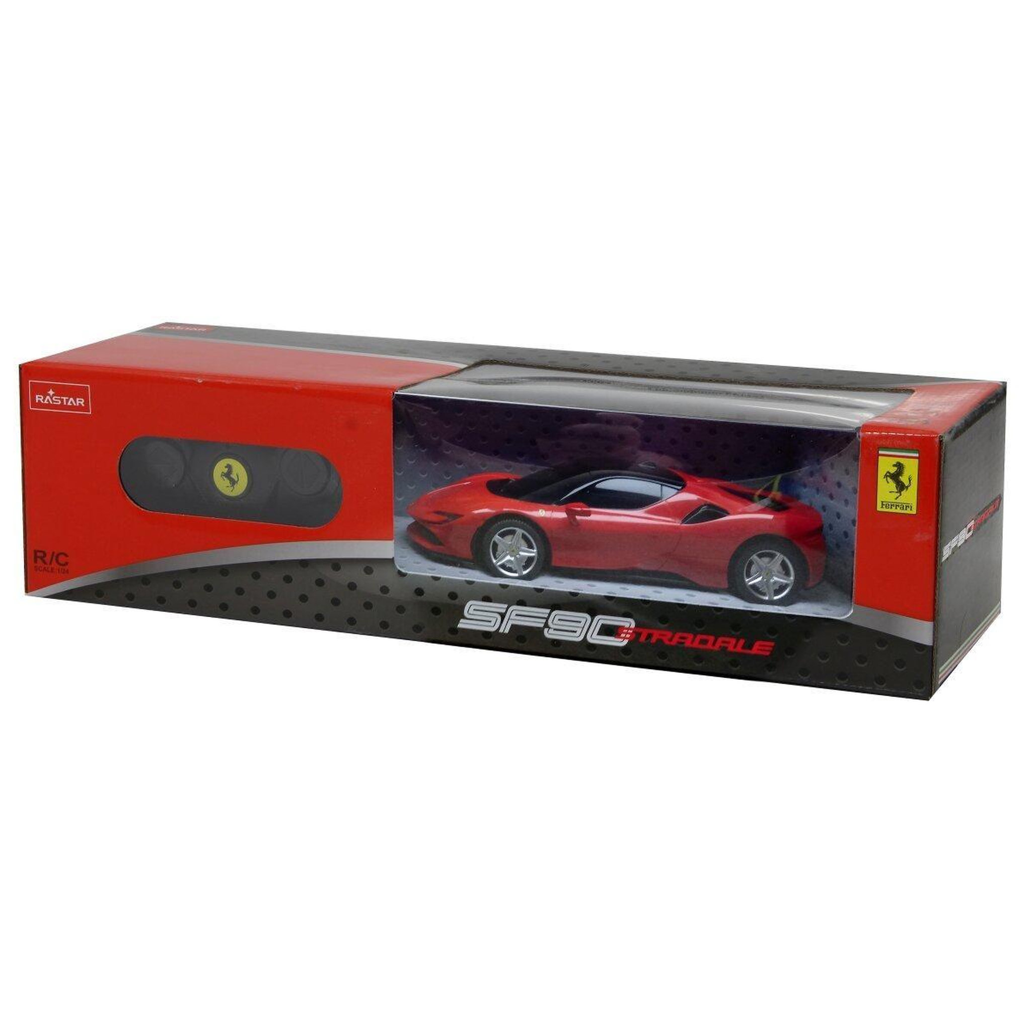 Voir la diapositive 2 : Jamara Voiture télécommandée ferrari sf90 stradale 1:24 rouge 2,4ghz