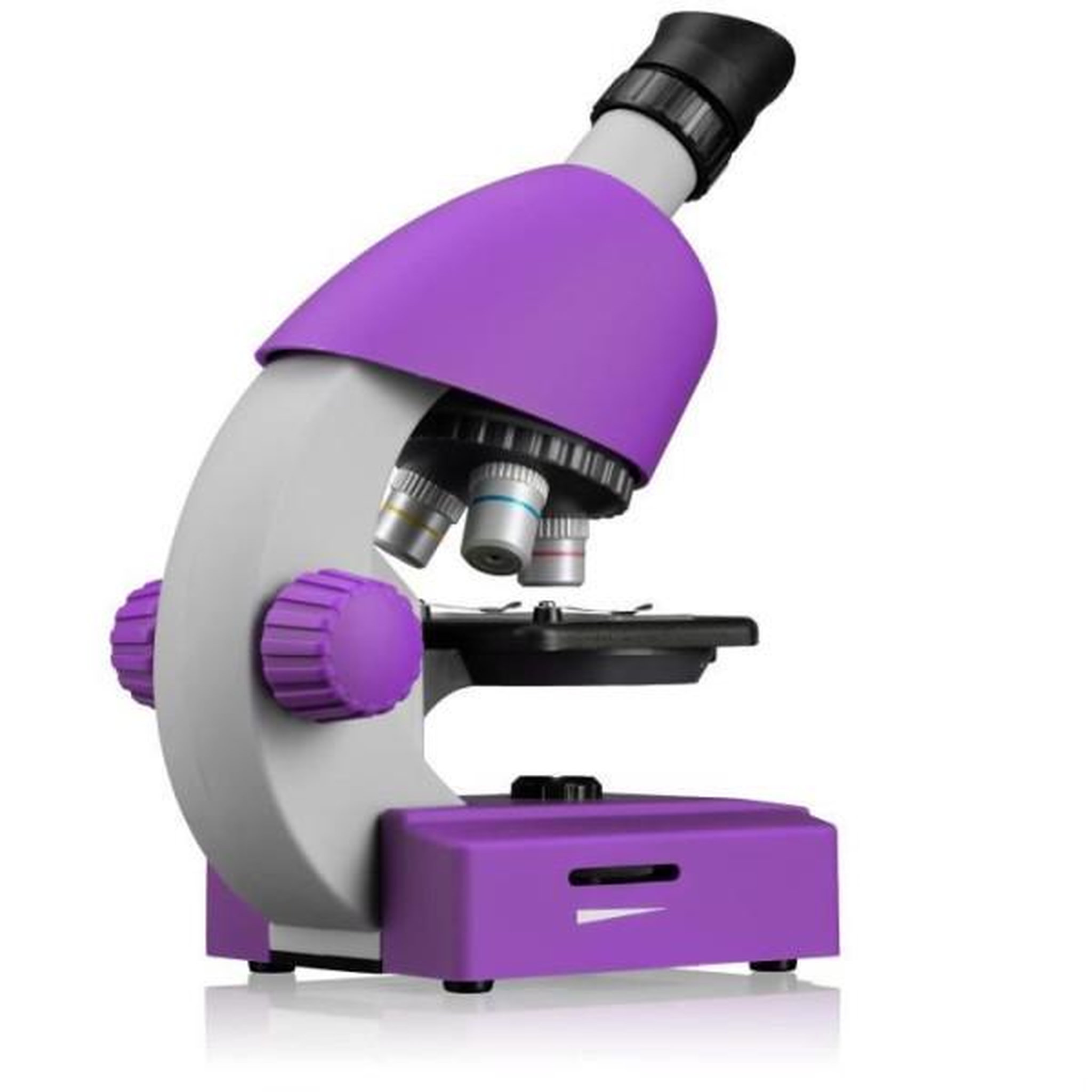 Voir la diapositive 3 : Bresser Microscope 40x-640x - bresser junior - éclairage led - kit d'expérimentation - violet