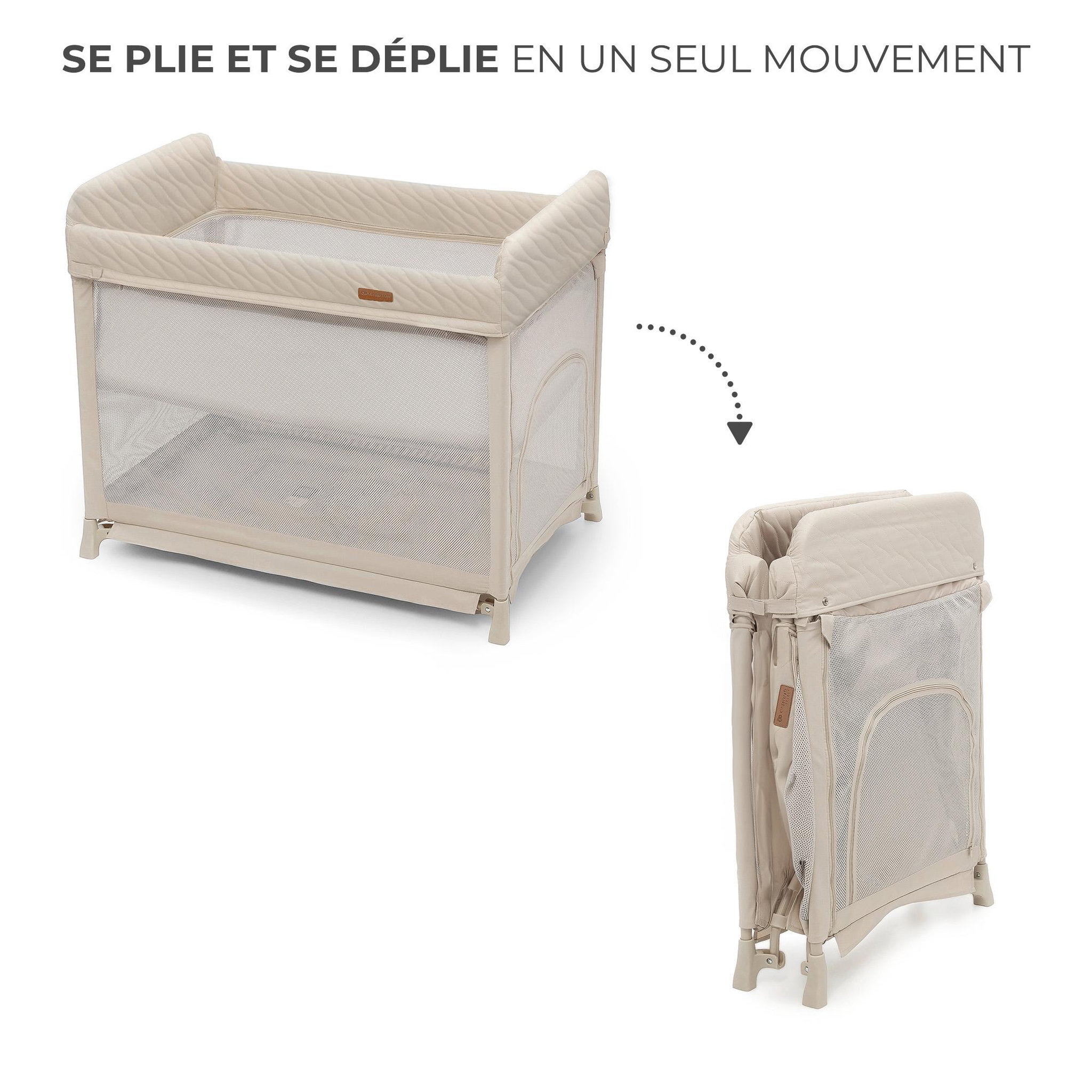 Voir la diapositive 4 : KINDERKRAFT Lit parapluie pliable à deux niveaux