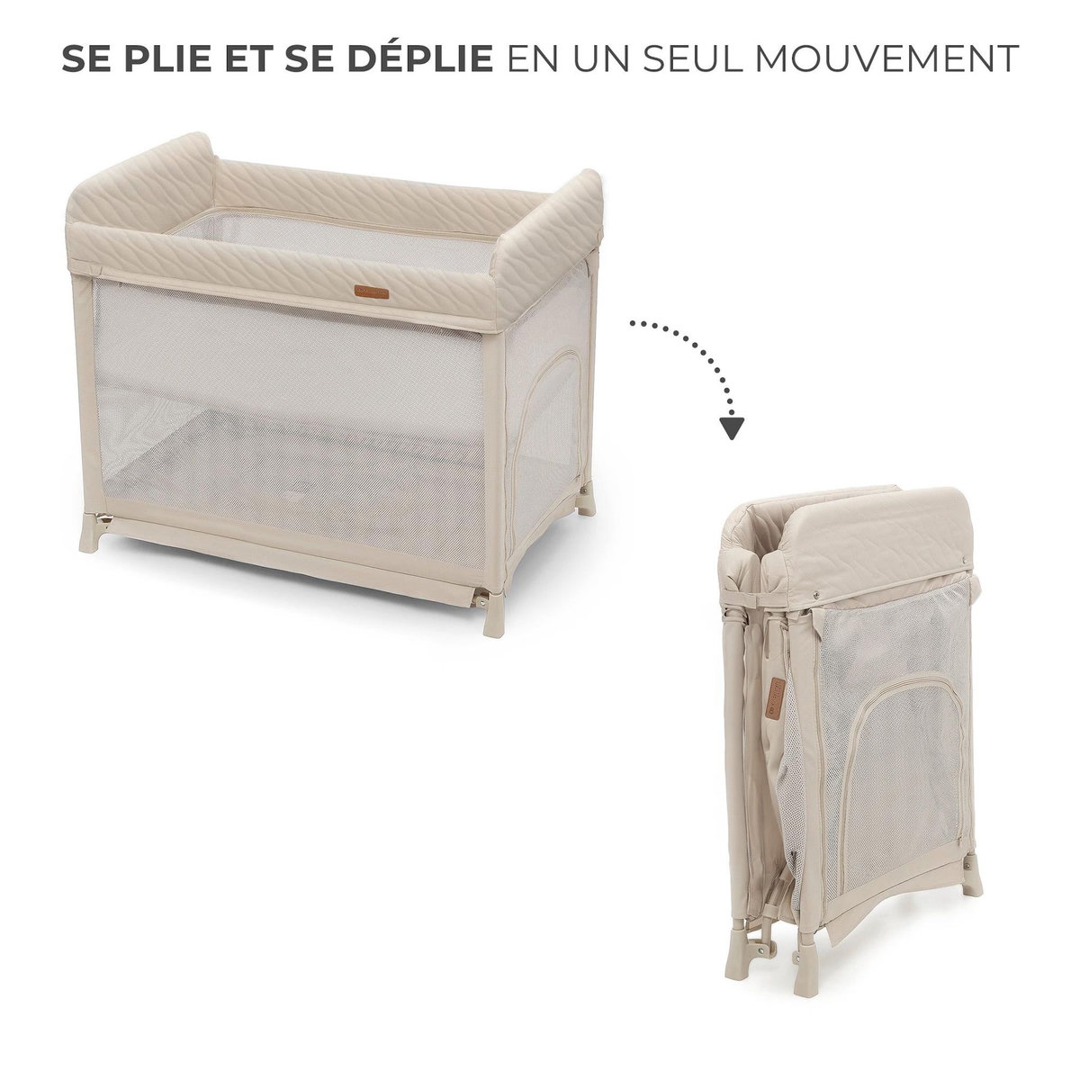 KINDERKRAFT Lit parapluie pliable à deux niveaux