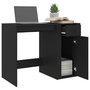 Voir la diapositive 5 : VIDAXL Bureau Noir 100x49x75 cm Bois d'ingenierie