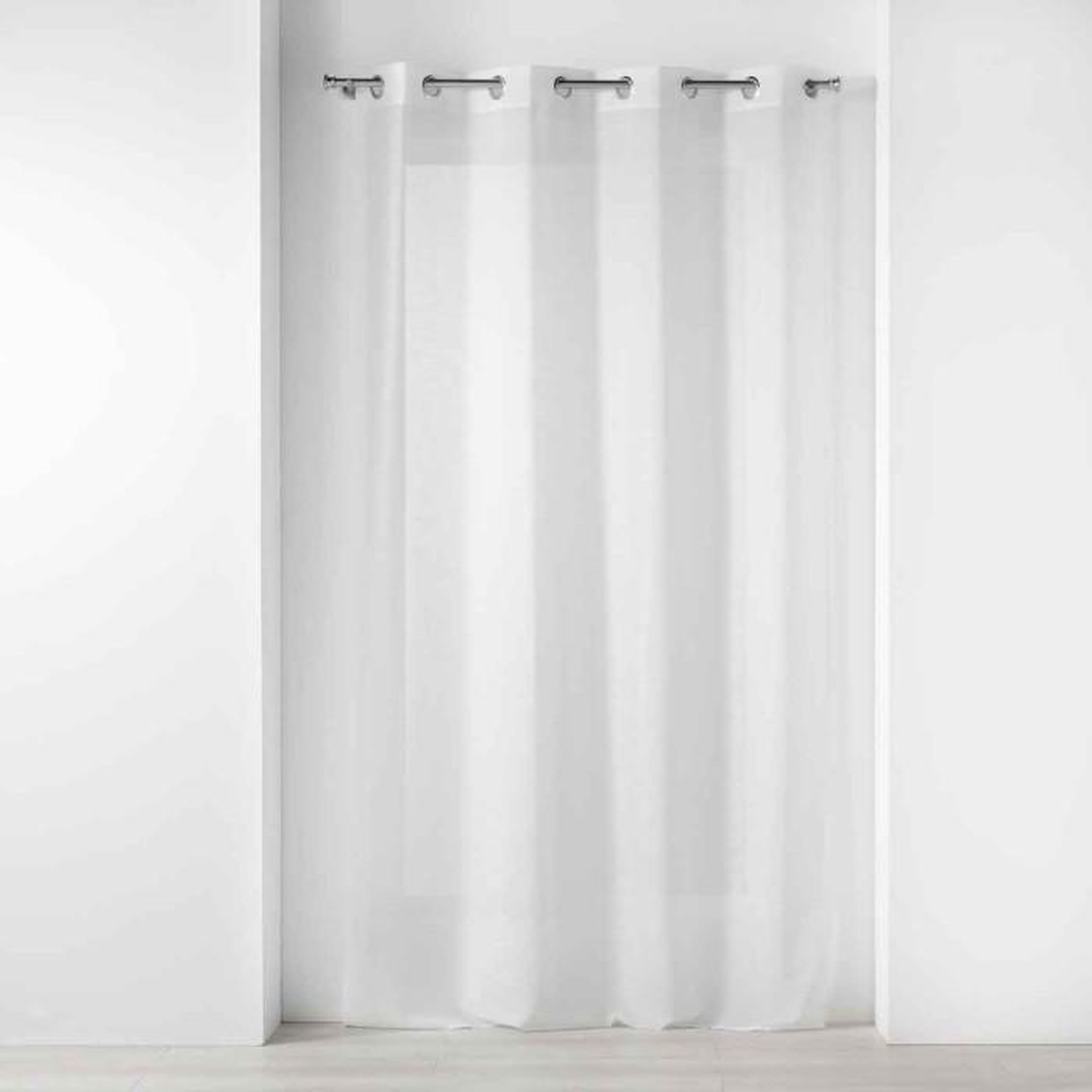 Voir la diapositive 1 : Paris Prix Rideau Voilage à Œillets  Soline  140x280cm Blanc
